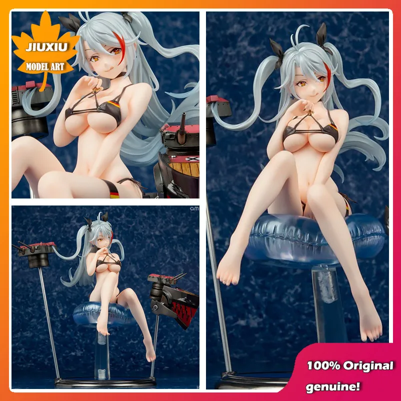 

100% Original:Azur Lane Prinz Eugen Swimsuit style 21.5cm PVC Action Figure Anime Figure Model Toys Figure Collection Doll Gift