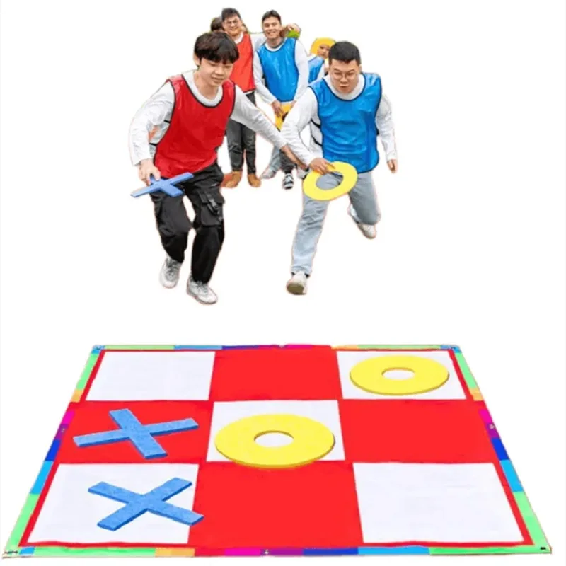 Funy XO 체스 야외 실내 장난감 상호 작용 레저 스포츠 그룹 팀 빌딩 게임 어린이를위한 성인 카니발 게임 파티