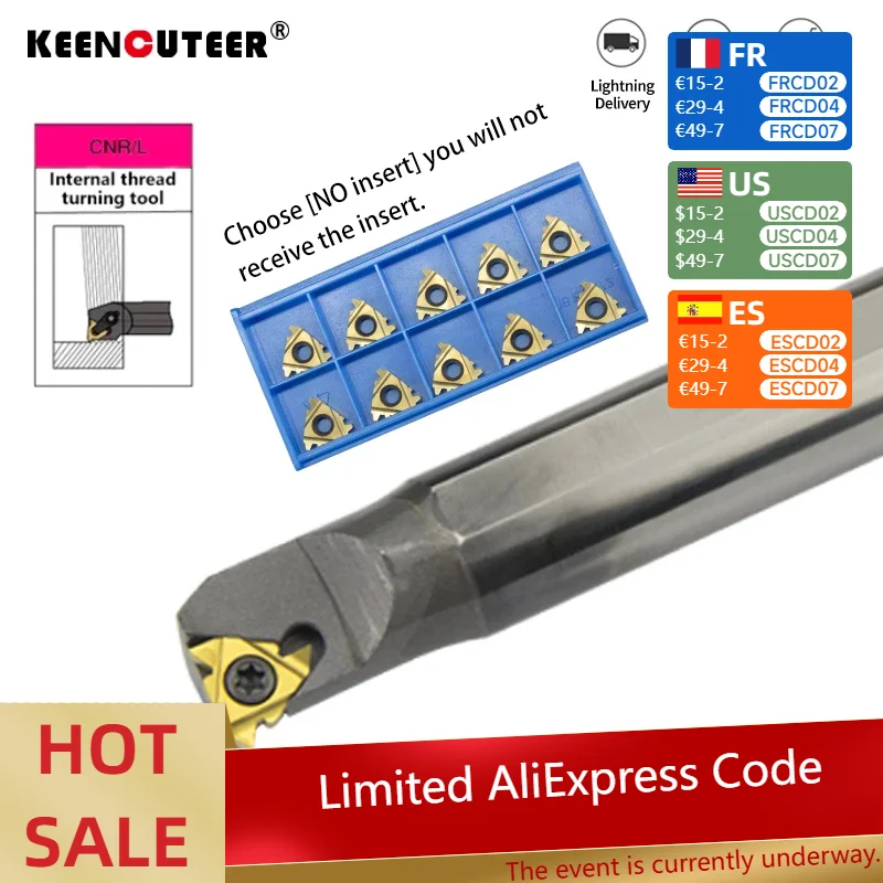 

Tungsten steel internal thread cutter is used for 11IR A55 PRC/16IR 1.5 ISO PRC/22IR N60 PRC and other series of carbide insert