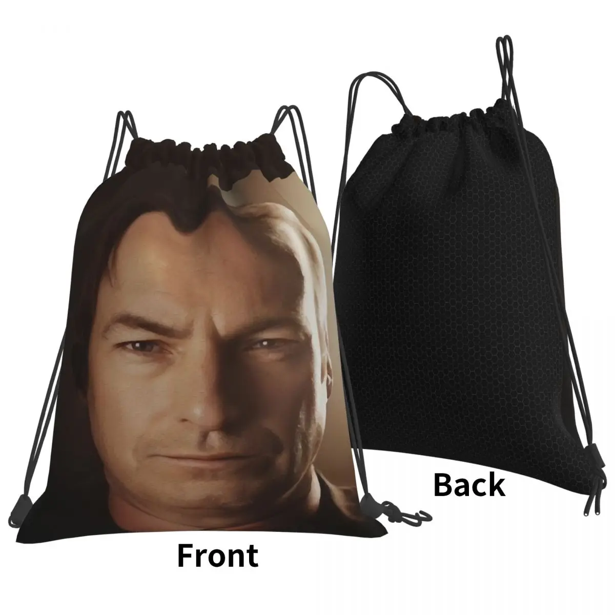 3D Saul Goodman Meme Backpacks Multi-function Drawstring Bundle Pocket Storage Bag Book Bags for Man Woman School