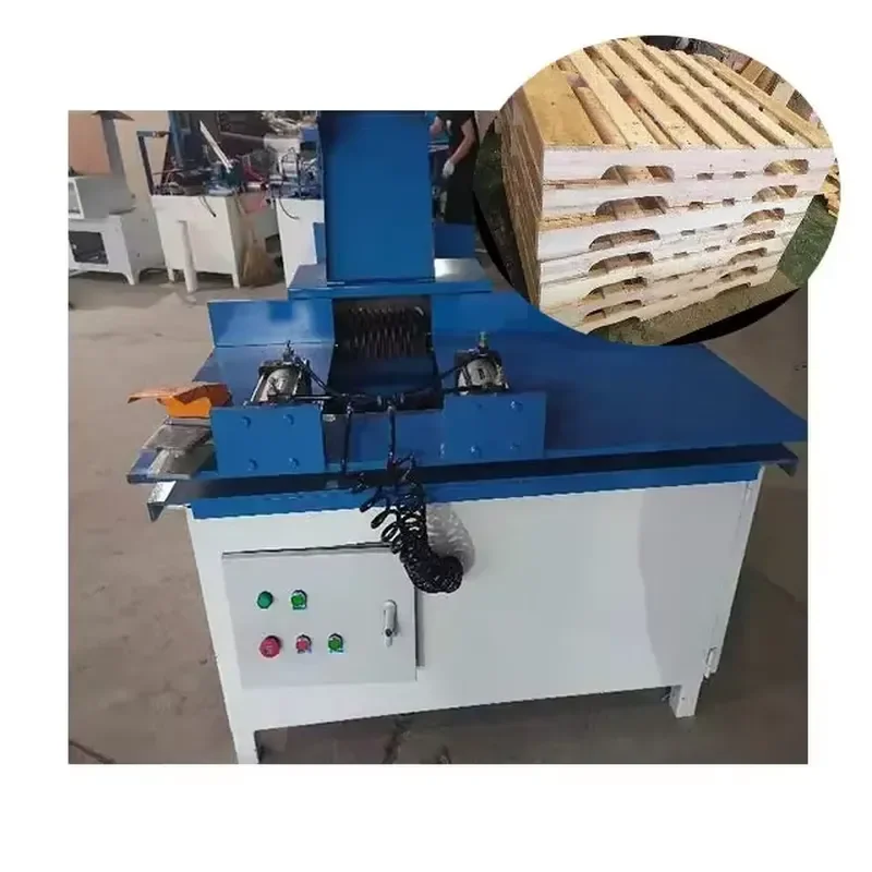 CE Certification Hot Sale Wood-tray Automatic Slot-digging Machine Wooden Pallet Notching Machine Wood Pallet Slotting