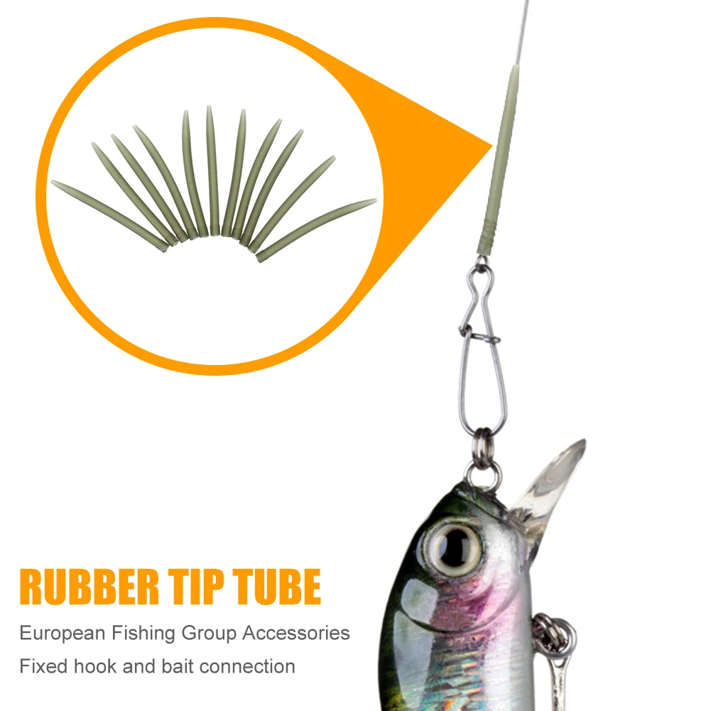 مادة مطاطية ناعمة وأكمام مضادة للتغليف تتصل مع خطاف صيد السمك #3