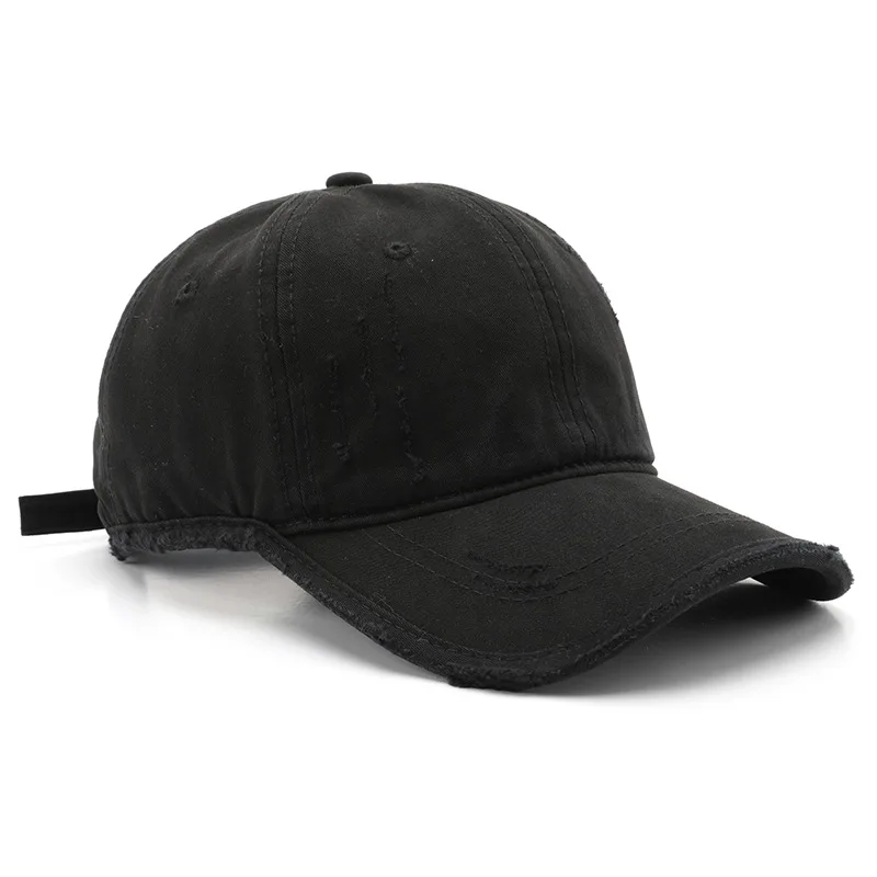 Japanese retro women's spring and autumn solid color plain baseball cap for outdoor sports and men's sun protection while
