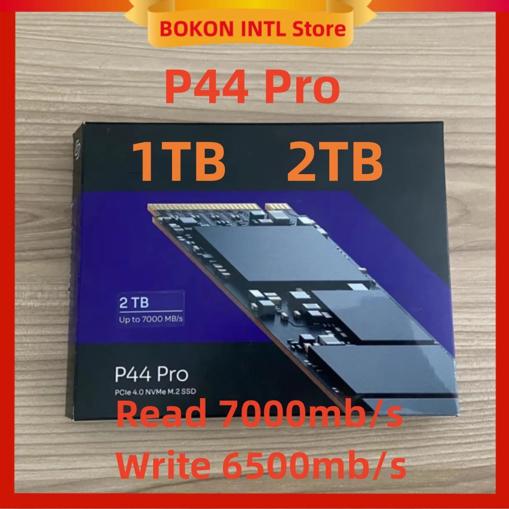 محرك الحالة الصلبة P44 Pro 1T 2T الأصلي الجديد Gen4 M.2 2280 PCIE 512G لـ Solidigm Hynix & Intel