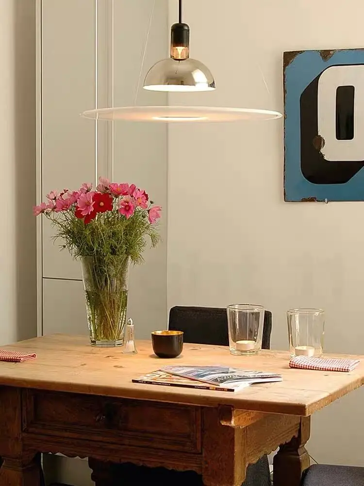 Light Luxury Creative Simple Dining Room and Study Room Bedroom UFO Small Droplight