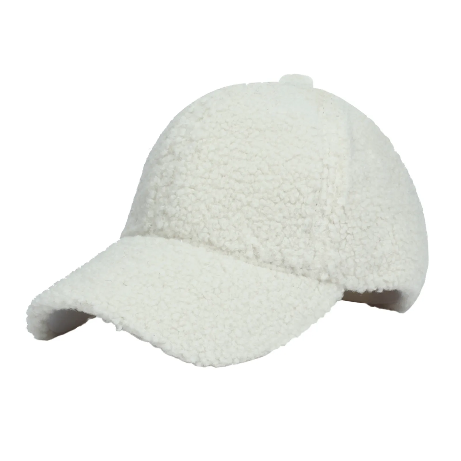 Winter Fake Fur Cap Hat For Women Unisex Fashion Fuzzy Hip Hop Cap Solid Snapback Velvet Thicken Baseball Cap For Men 2024