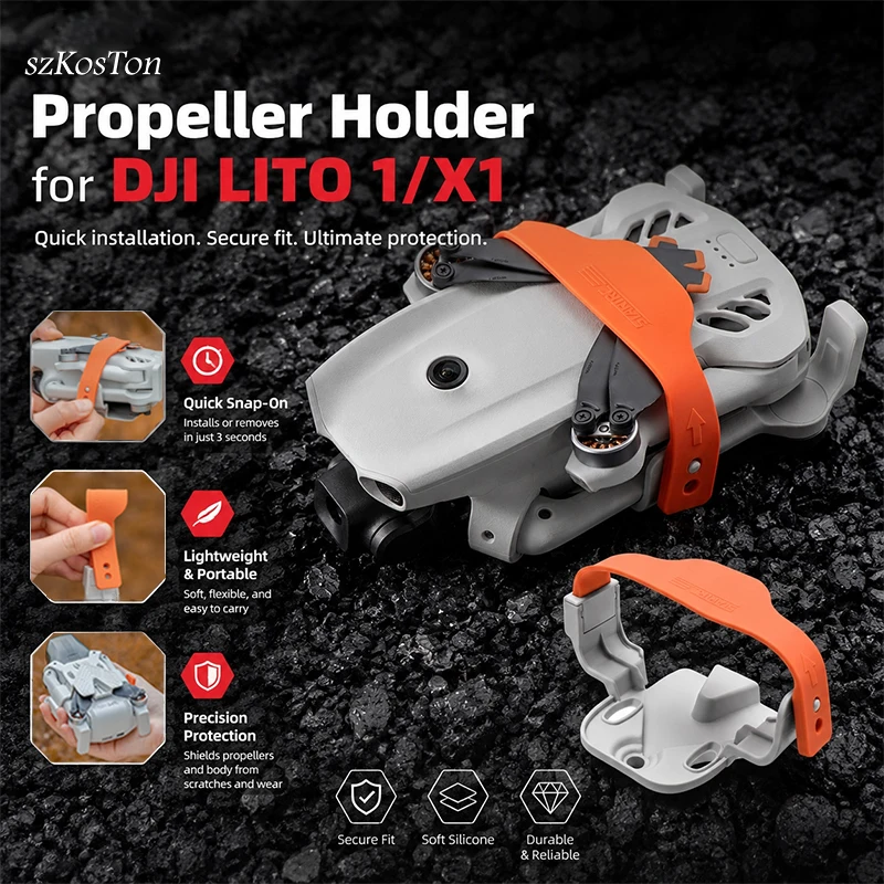 Propellerhalter für DJI Lito 1/Lito X1 Propellerstabilisator, fester Schutz für Propellerblätter, Schutzgurt für Drohnenzubehör.
