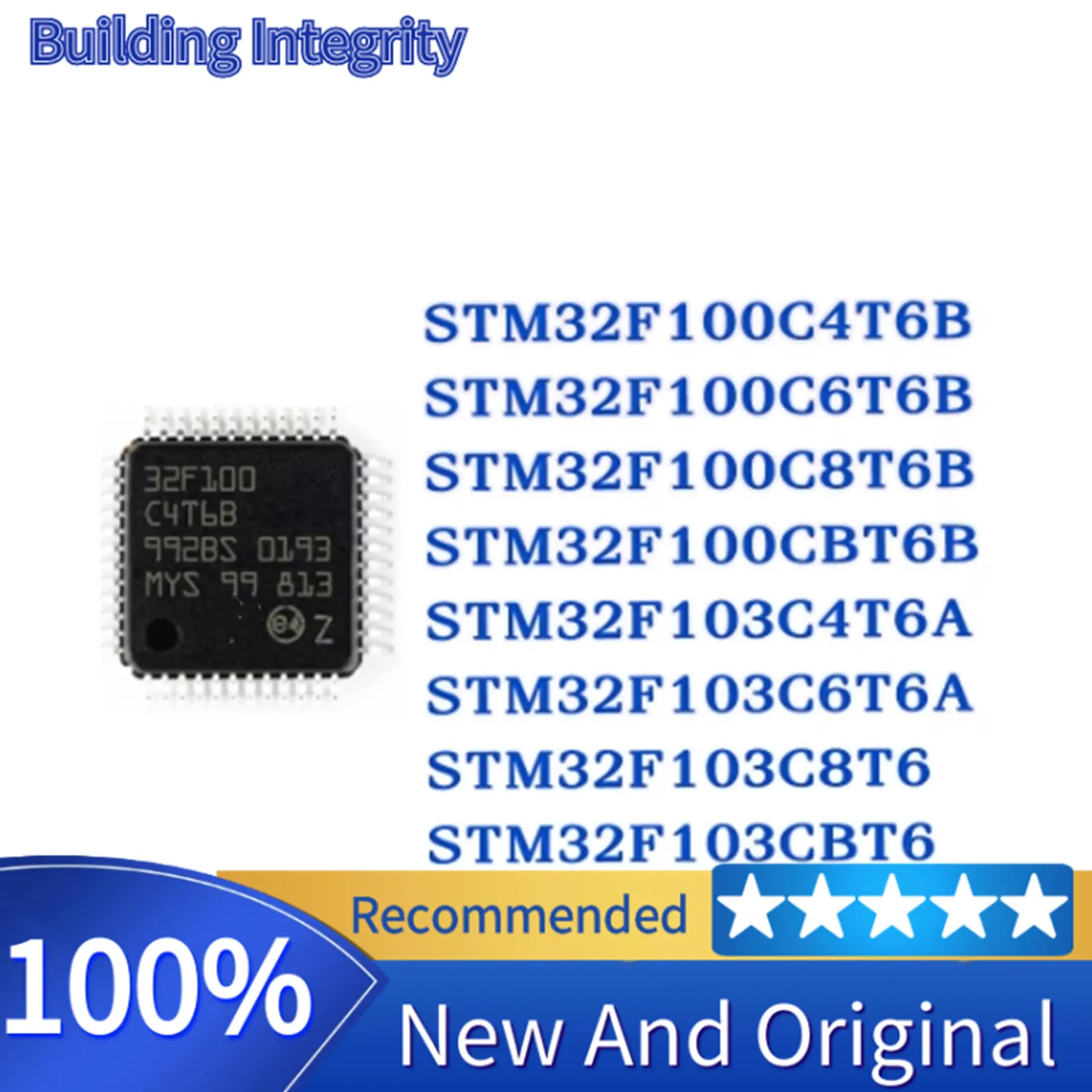 STM32F100C4T6B STM32F100C6T6B STM32F100C8T6B STM32F100CBT6B STM32F103C4T6A STM32F103C6T6A STM32F103C8T6 STM32F103CBT6 STM IC MCU