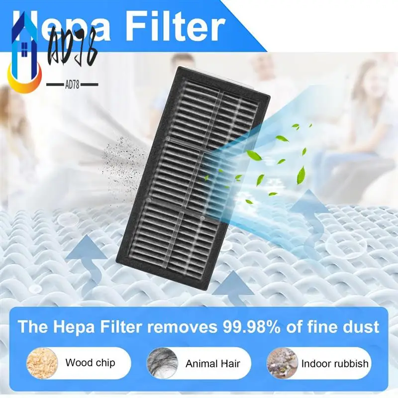 

AD78-For Dreame X30 Ultra / L10s Pro Ultra Main Side Brush HEPA Filter Mop Pads Dust Bags Replacement Spare Parts