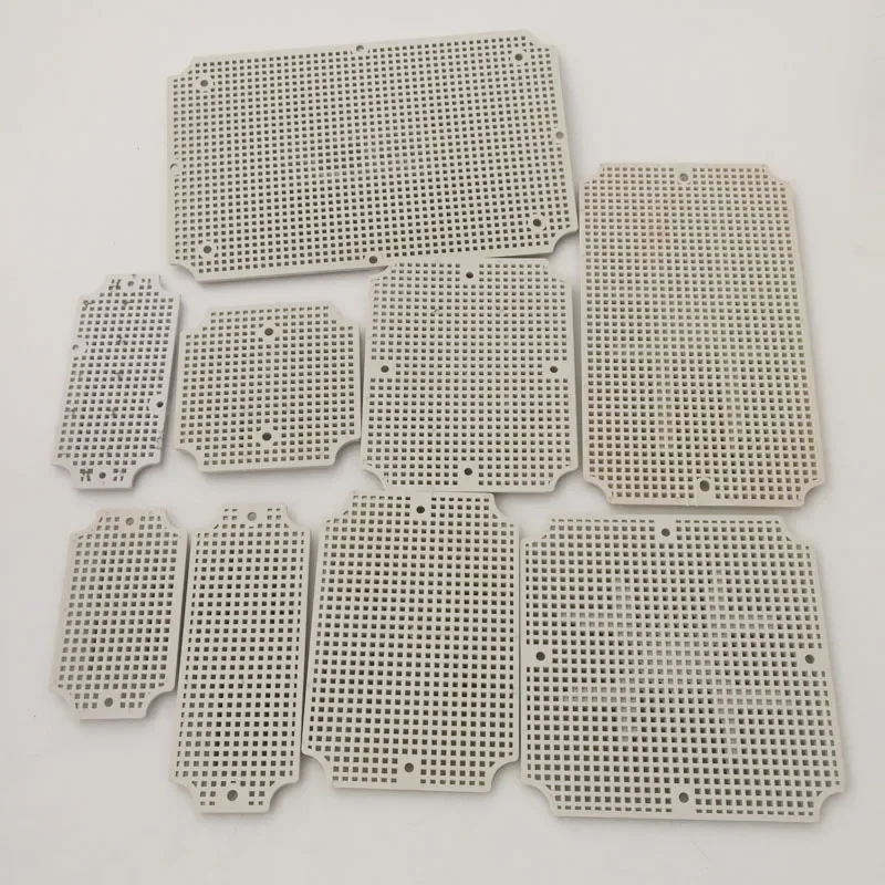 waterproof junction box base plate ABS honeycomb mounting base plate Outdoor monitoring waterproof box fixed base plate IP67