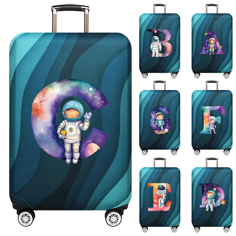 

Portable Stretch Fabric Luggage Protective Cover Dust Cover Anti-Scratch Protective Astronaut Letter Series Travel Accessories