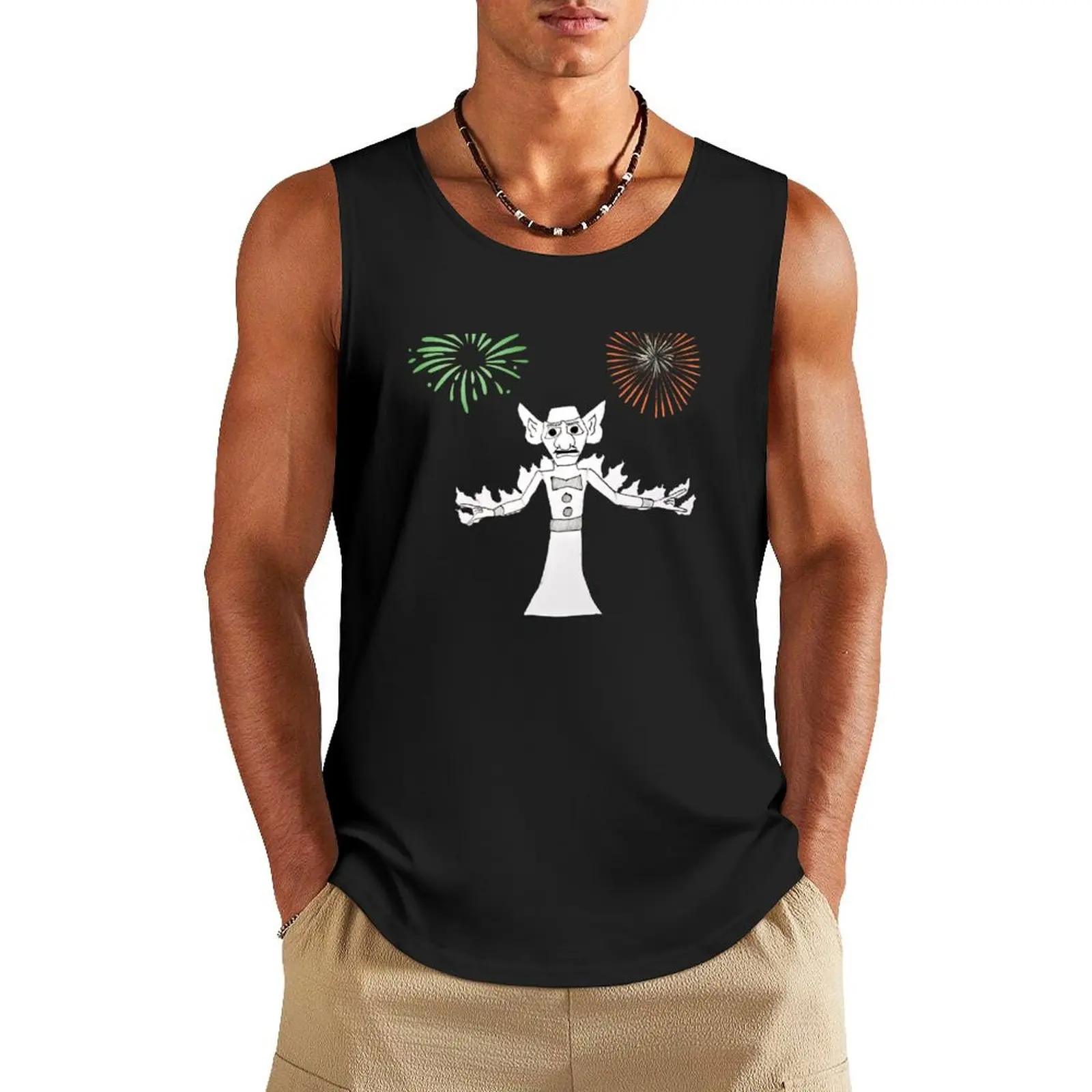 

Zozobra Tank Top vest for men plain t-shirt