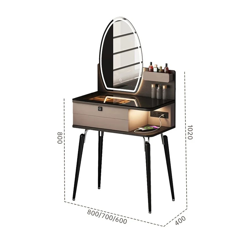 Italian Modern Vanity Table Aesthetic Premium Elegant Classic Vanity Table Exquisite Durable Meuble Chambre Bedroom Furniture