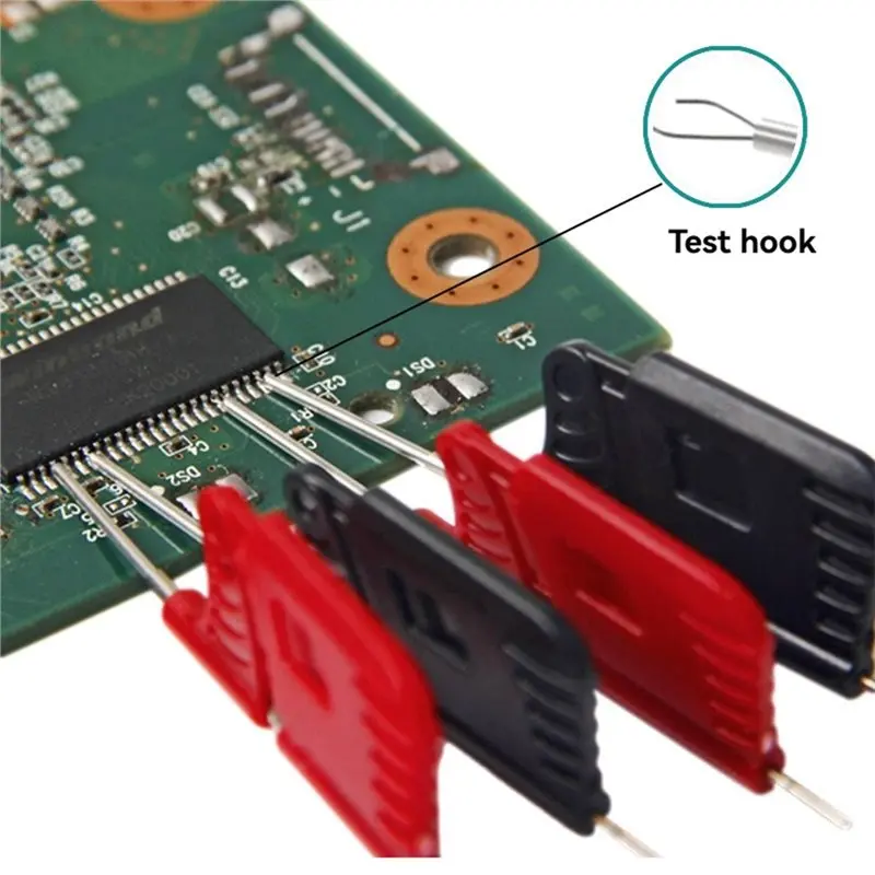 A53Q-Solder Free BIOS Burning Clip Universal Chip Test Hook Wire Dual Hook IC Logic Analyzer Clip