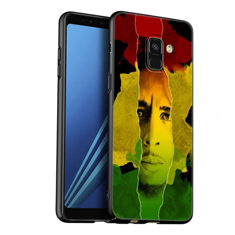 Reggae Bob Marley Phone Case For Samsung Galaxy A01 A03 Core A04 E A02 A05 A10 A20 A21 A30 A50 S A6 A8 Plus A7 2018 Black Cover