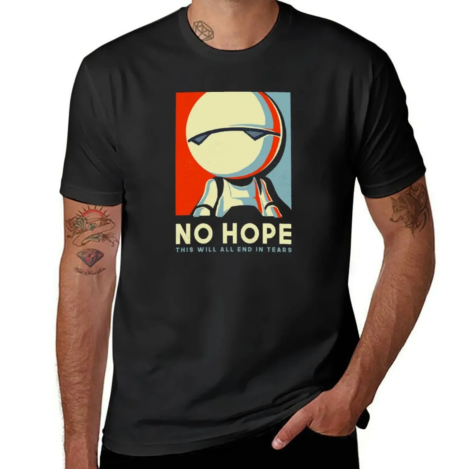 No hope T-Shirt vintage cute tops graphic shirts cotton t shirt men