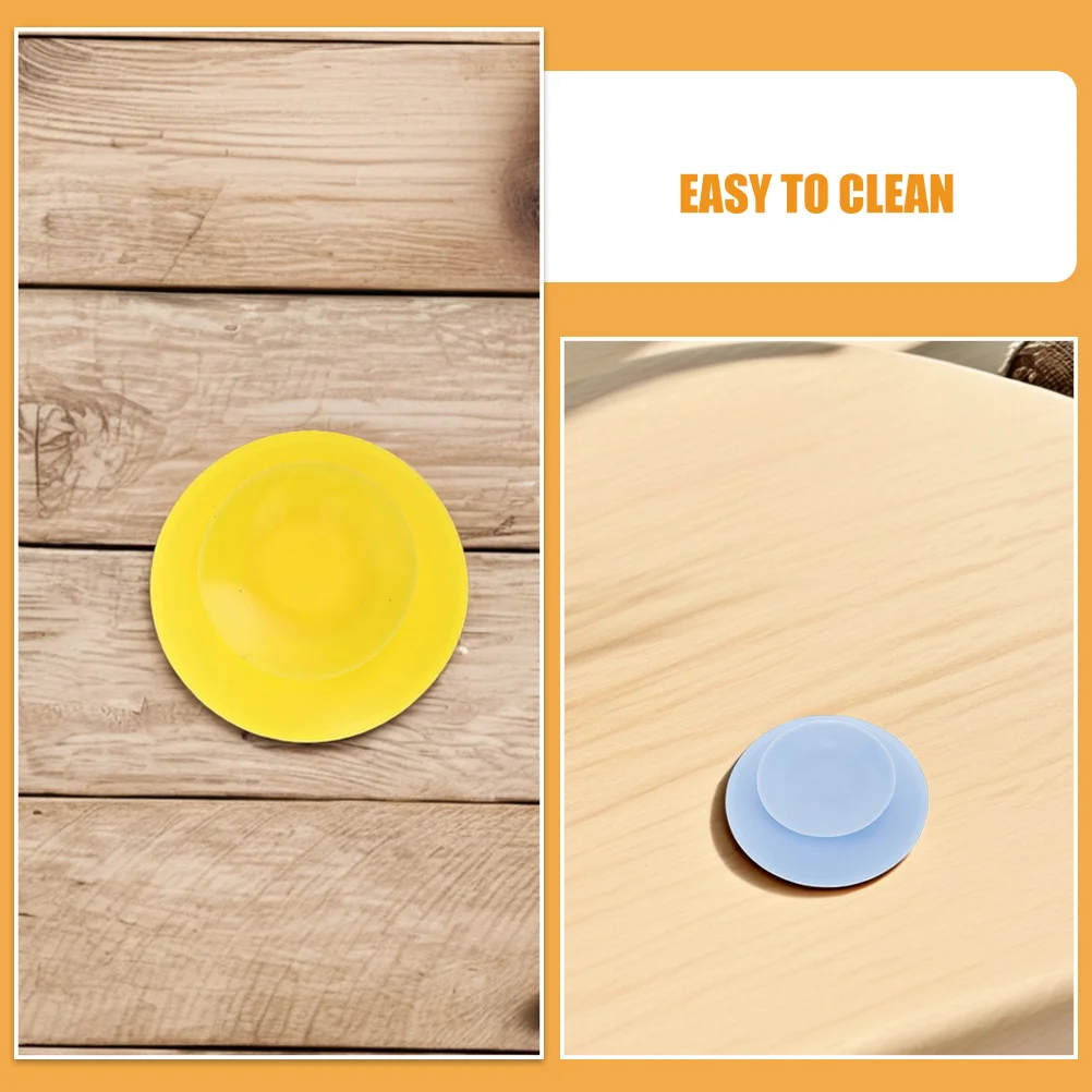 6 قطعة منصات شفط سيليكون مزدوجة الجوانب حامل لوحة الطفل طفل السلطانية مصاصة صينية طعام أدوات المائدة طفل السلطانية مصاصة #4