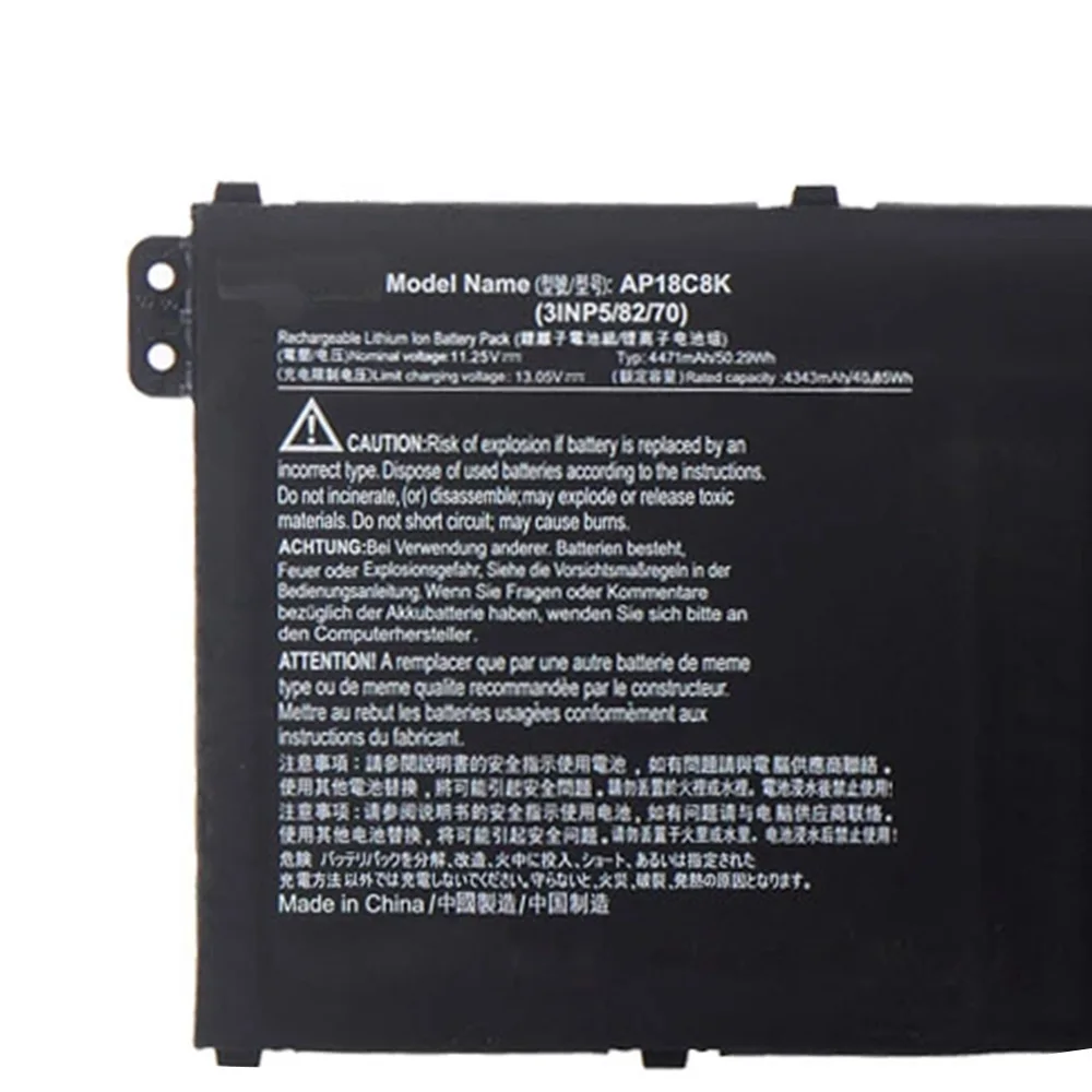 AP18C8K AP18C4K Original Laptop Battery For Acer Aspire 5 A515-43-R057 R4MG R6F6 R6WW A515-44 R7NU R5UZ KT00304012 Chromebook314