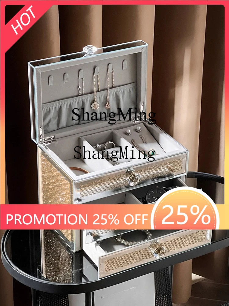 

CL box high-end exquisite multi-layer large-capacity hand jewelry jewelry storage box wedding gift