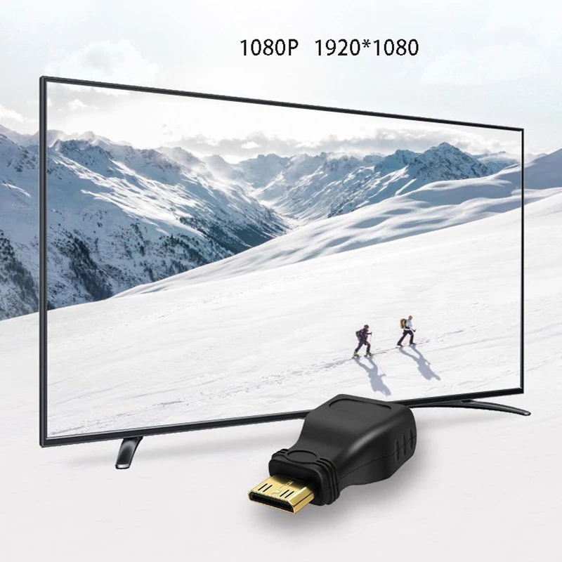 1080P Mini HDMI-Compatible Converter Cable Adapter Standard to HDTV for Notebook Computer Camera Projector-Extend HDTV Cable