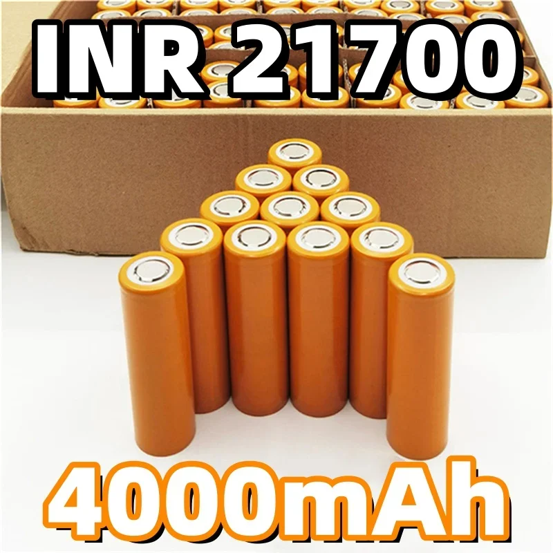 Replacement 21700 Li-ion Rechargeable Battery 3.7V 4000mAh 30A High Discharge High Capacity Cell for Flashlight Pack