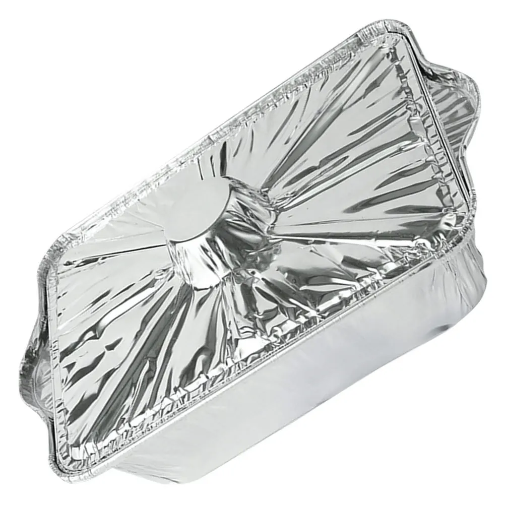 

Aluminum Foil Pan Disposable Baking Pot Lid Included Heat Resistant Bbq Foil Pot Cooking Outdoor Picnic Food Storage