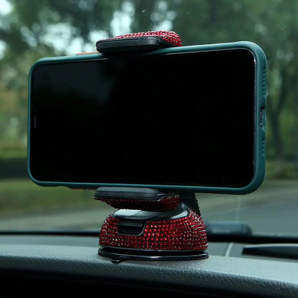 Supporto per telefono per auto Bling universale girevole sicuro perfetto per una facile navigazione e stile interno donna Accessori F2q6