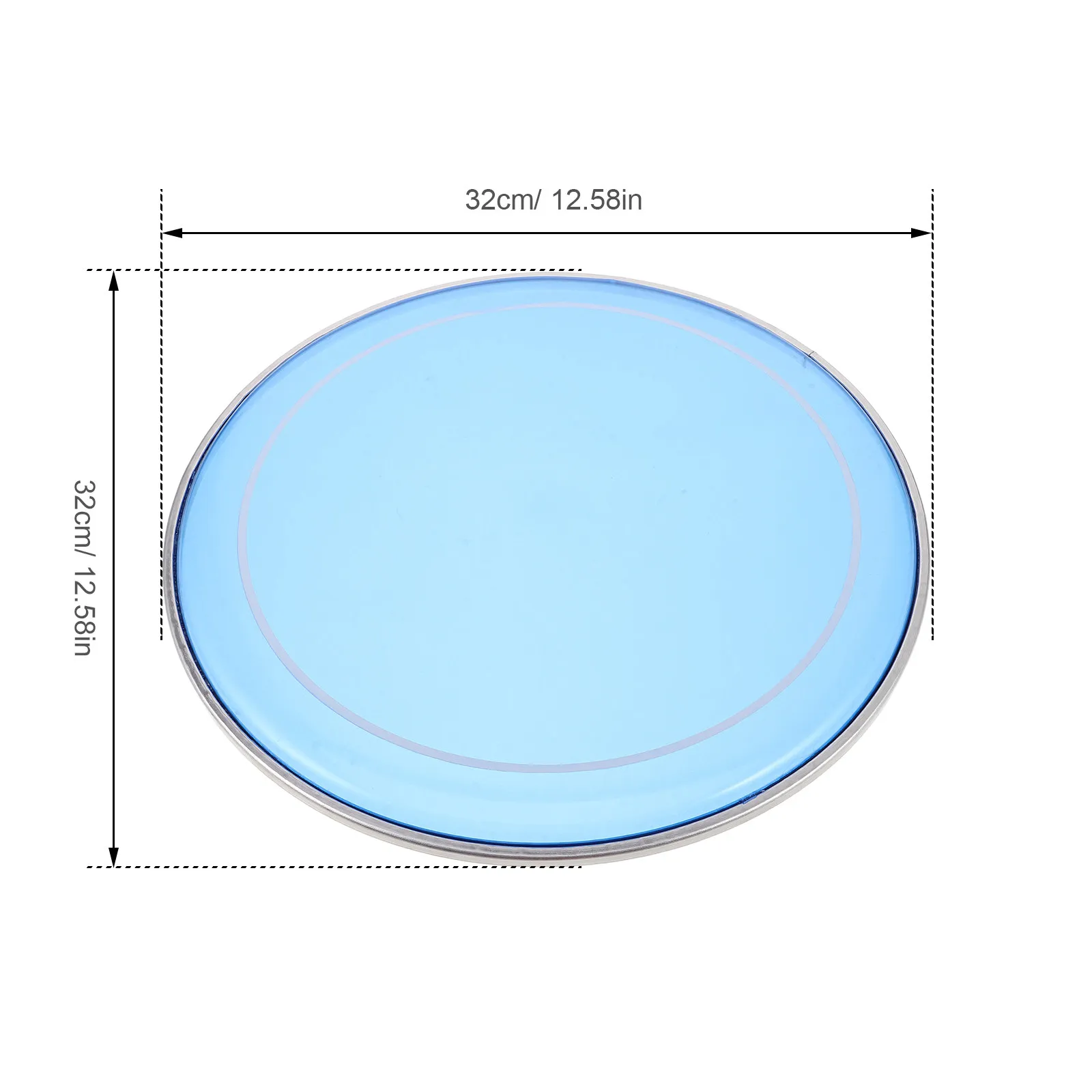 12 Inch Vibrant Blue Double Layer Oil Skin Drum Head for Jazz Snare Bass Drums Enhanced Resonance Durability Percussion