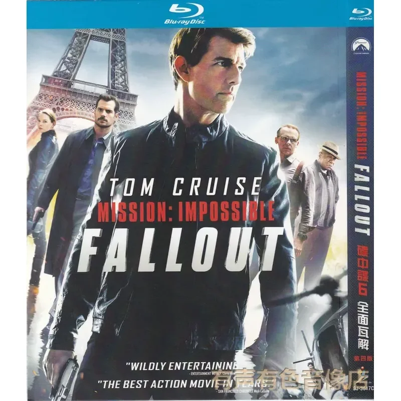 Mission Impossible 6 Fallout Action Adventure Movie Genuine High Definition Blu-ray Disc 1 DVD