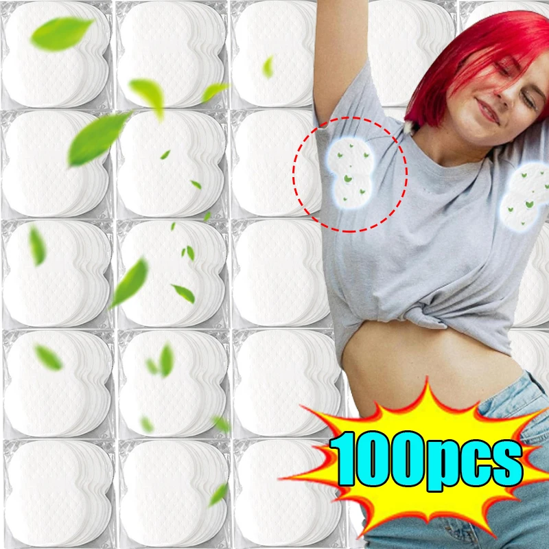 100Pcs Invisible Underarm Sweat Pads for Women Men Anti Perspiration Clothing Deodorant Care Antiperspirant Shield Pads Gifts