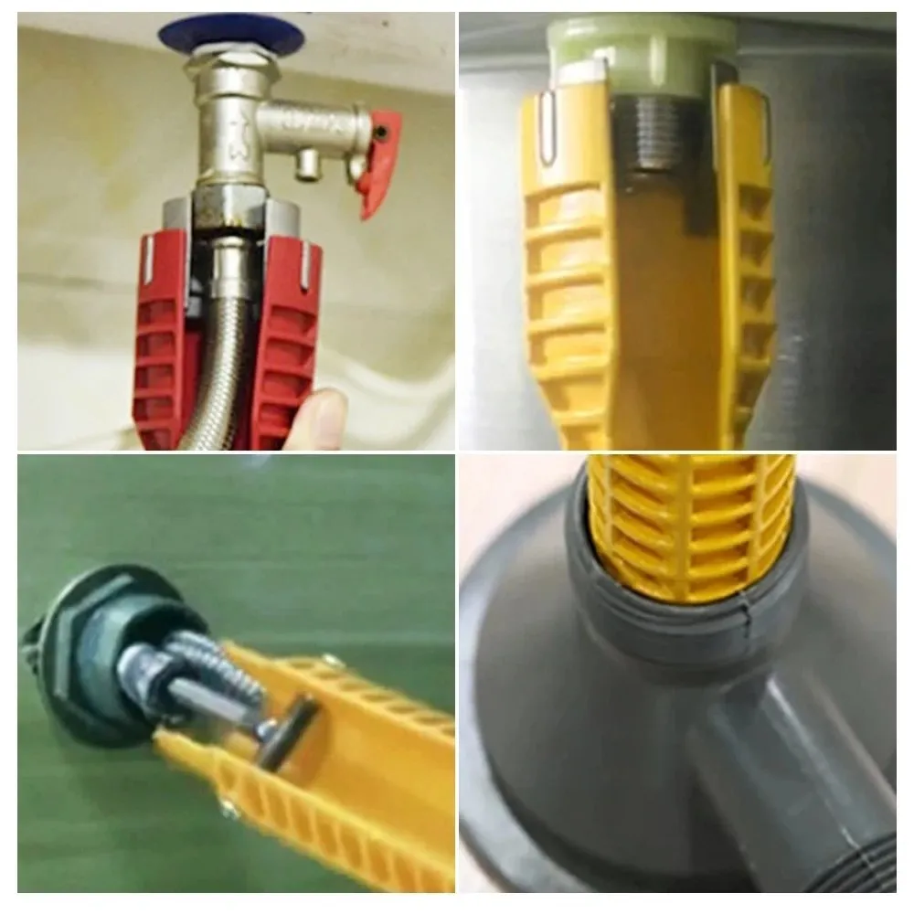 8 In 1 Wildwasserbahn Schlüssel Anti-rutsch Küche Waschbecken Reparatur Werkzeuge Bad Wasserhahn Montage Schlüssel Sanitär Installation Schlüssel – Detail 7