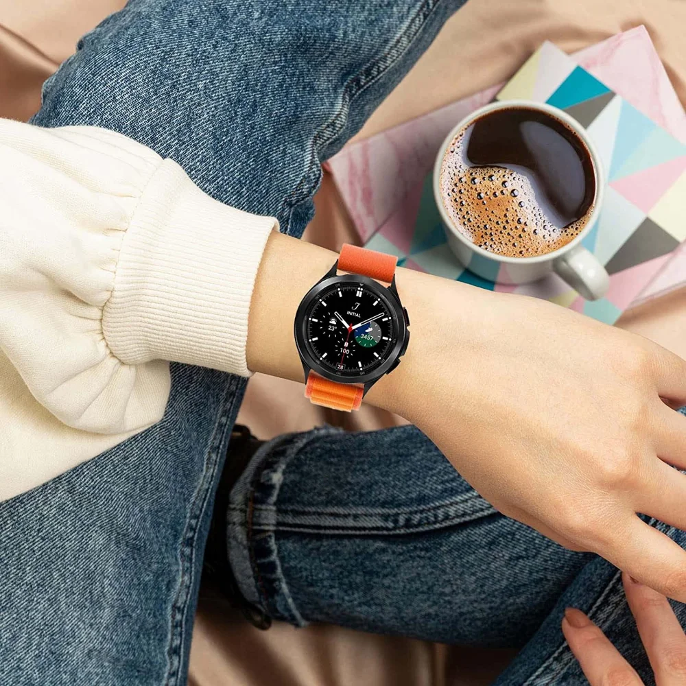 Ремешок для Samsung Galaxy Watch 4 5 Pro 6 Classic Gear S3 Active 2, нейлоновая петля correa, браслет Amazfit GTS 2 4 mini, 20 мм, 22 мм, ремешок