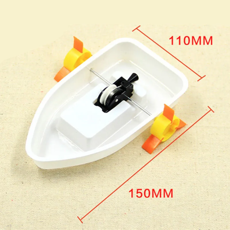 DIY Hand-crank Boat Science Experiment Kit, Student STEM Educational Assembly Project, Physics Learning Handmade Material Set Fo