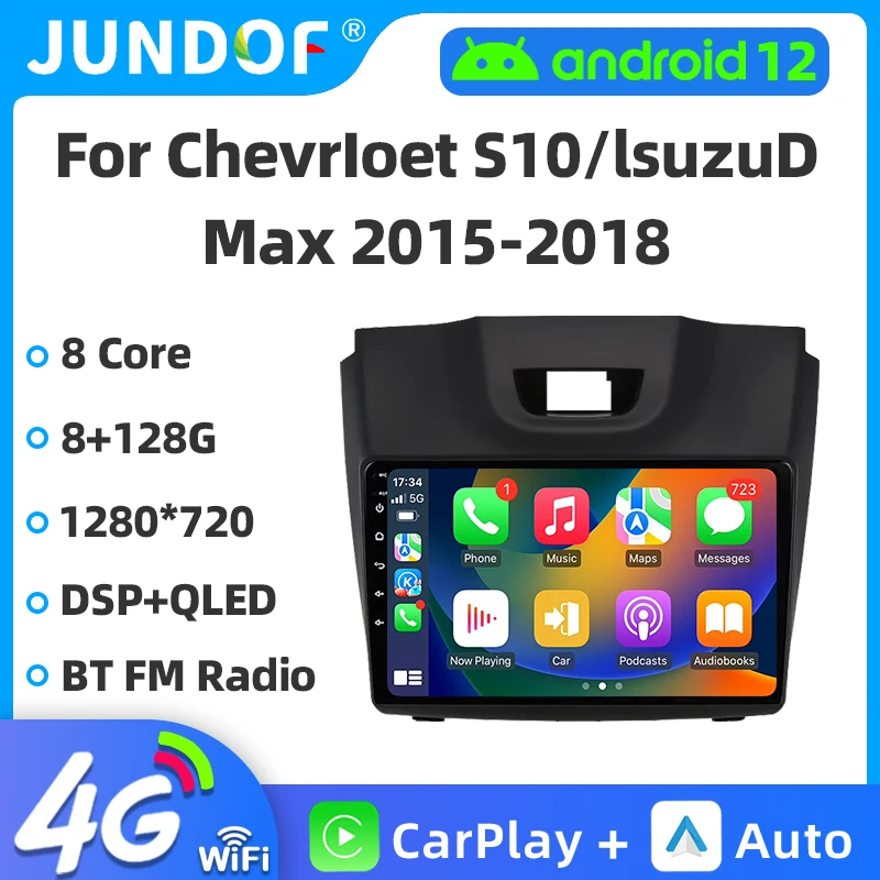 

Android For Chevrolet S10 Isuzu DMAX 2015-2018 Car Radio Multimedia Player Video Navigation GPS Carplay Auto Stereo QLED Screen