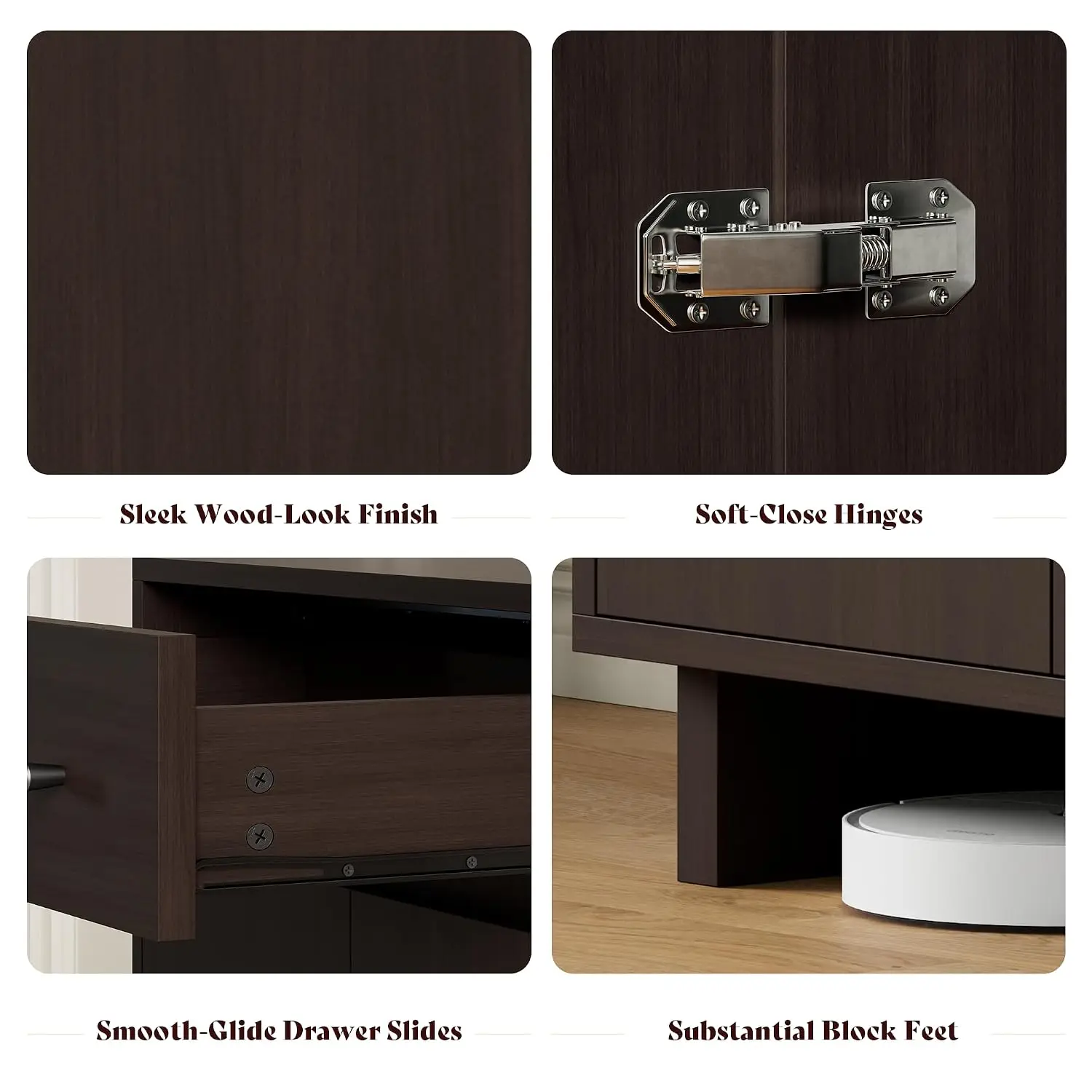 31in Storage Sideboard Cabinet with Drawer, Modular Buffet for Living Room, Customized