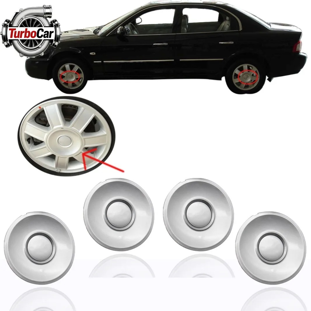 

For Kia Optima 03-06 Magentis 01-05 Chrome Wheel Hub Center Cap OEM 52960-3C110 15 Inch 7 Spoked Wheel Rim Cover