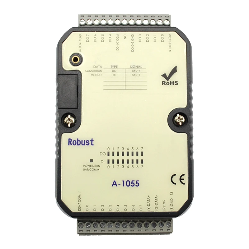 Módulos de E/S RS485 8DI 8DO com Modbus RTU (A-1055S)