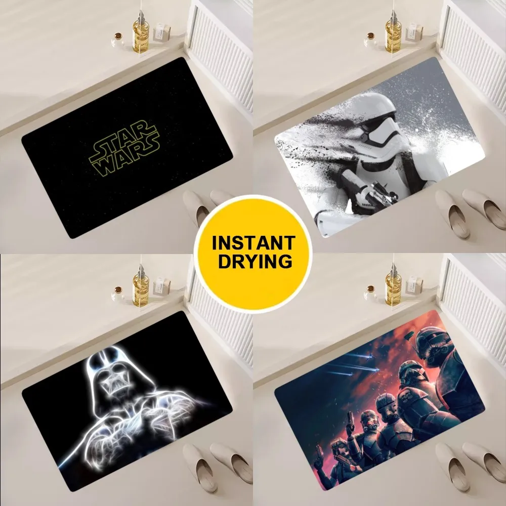 BEAST KINGDOM Star W-Wars Floor Mat Bedroom Kitchen Door Bath House Super Absorbent Foot Non-slip