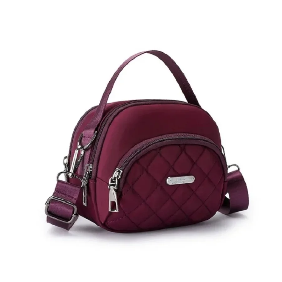 Borsa per cellulare casual di nuova moda in tessuto Oxford da donna mini piccola borsa a doppio uso borse a tracolla a tracolla portatili multifunzionali