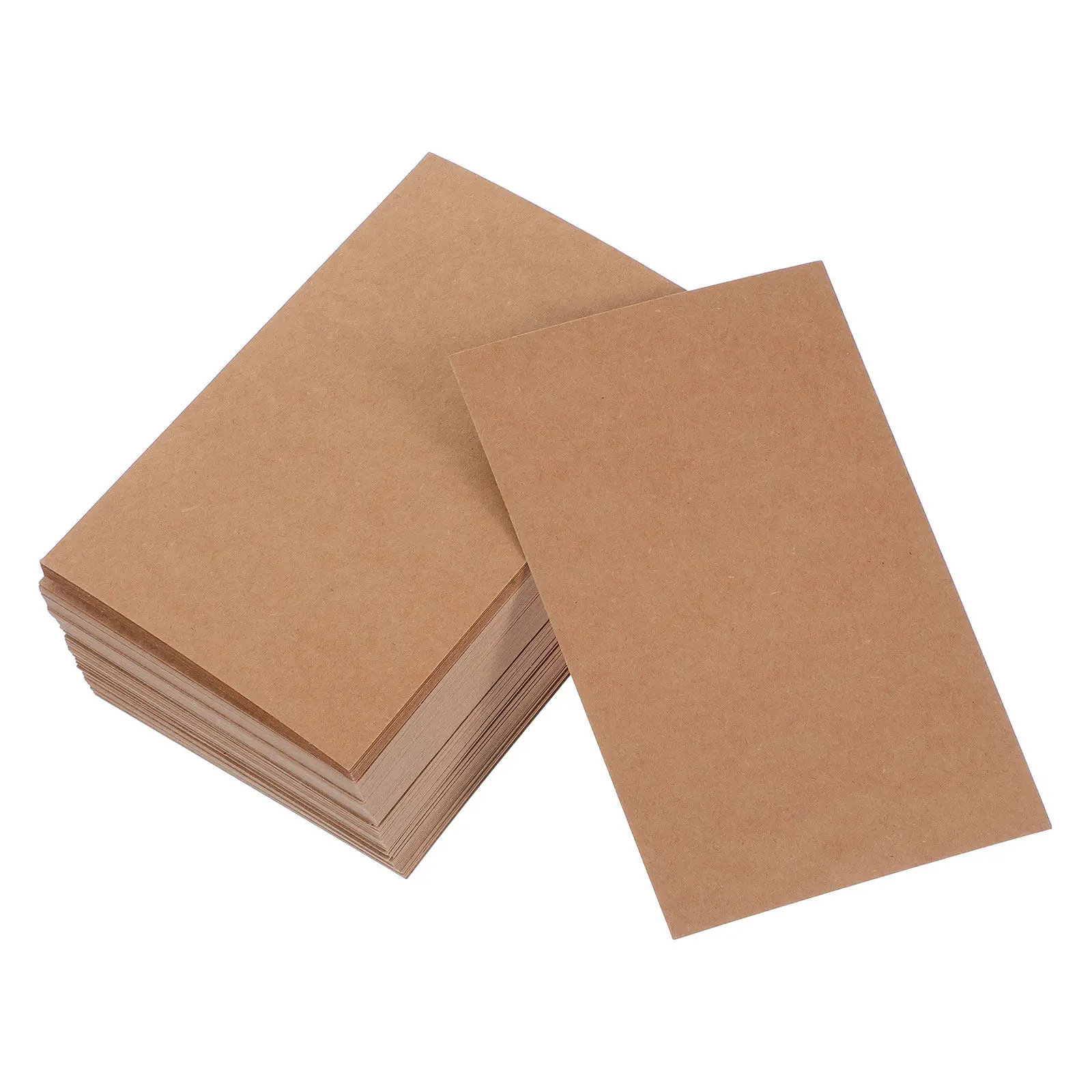 100Pcs Blank Postcard Double Sided Kraft Paper Message Cards Writable Memo Greeting Postcards Party Wedding