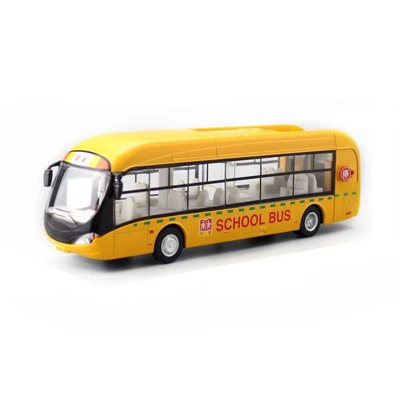 子供用合金おもちゃモデル電気バス,1:32シミュレーション,観光,バス,音