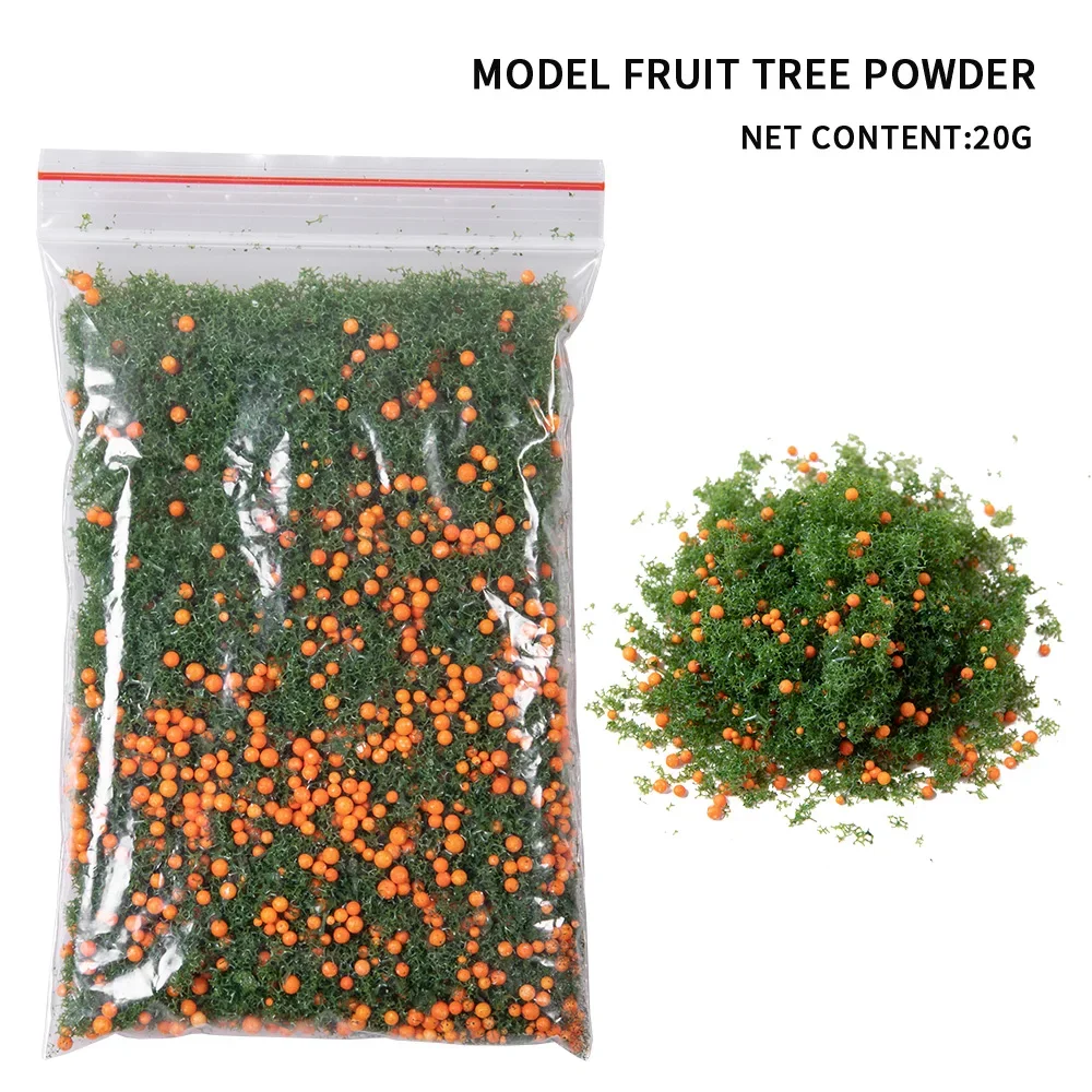 20G DIY วัสดุทําต้นไม้ผงและผลไม้สําหรับทําต้นไม้/Micro Landscape/ตกแต่งสวน/รูปแบบโต๊ะทราย/Diorama