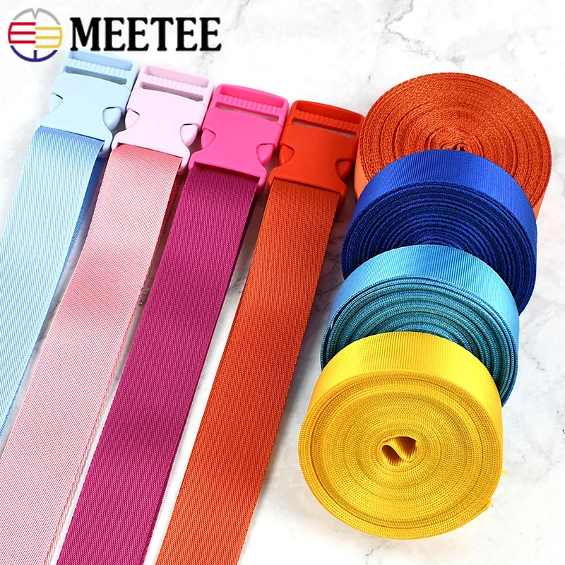 2/5/10Sets 20-38mm Plastic Buckles Nylon Webbing Backpack Strap Side Release Buckle Connect Clip Clasp Ribbon Band Accessories