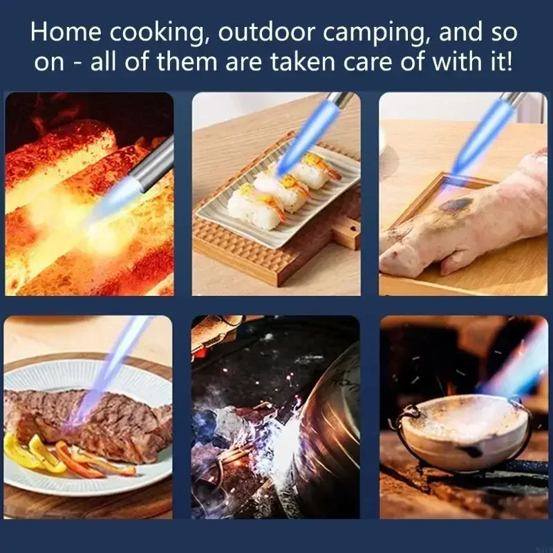 High temperature portable flame barbecue gold silver copper gas welding gun brazing special