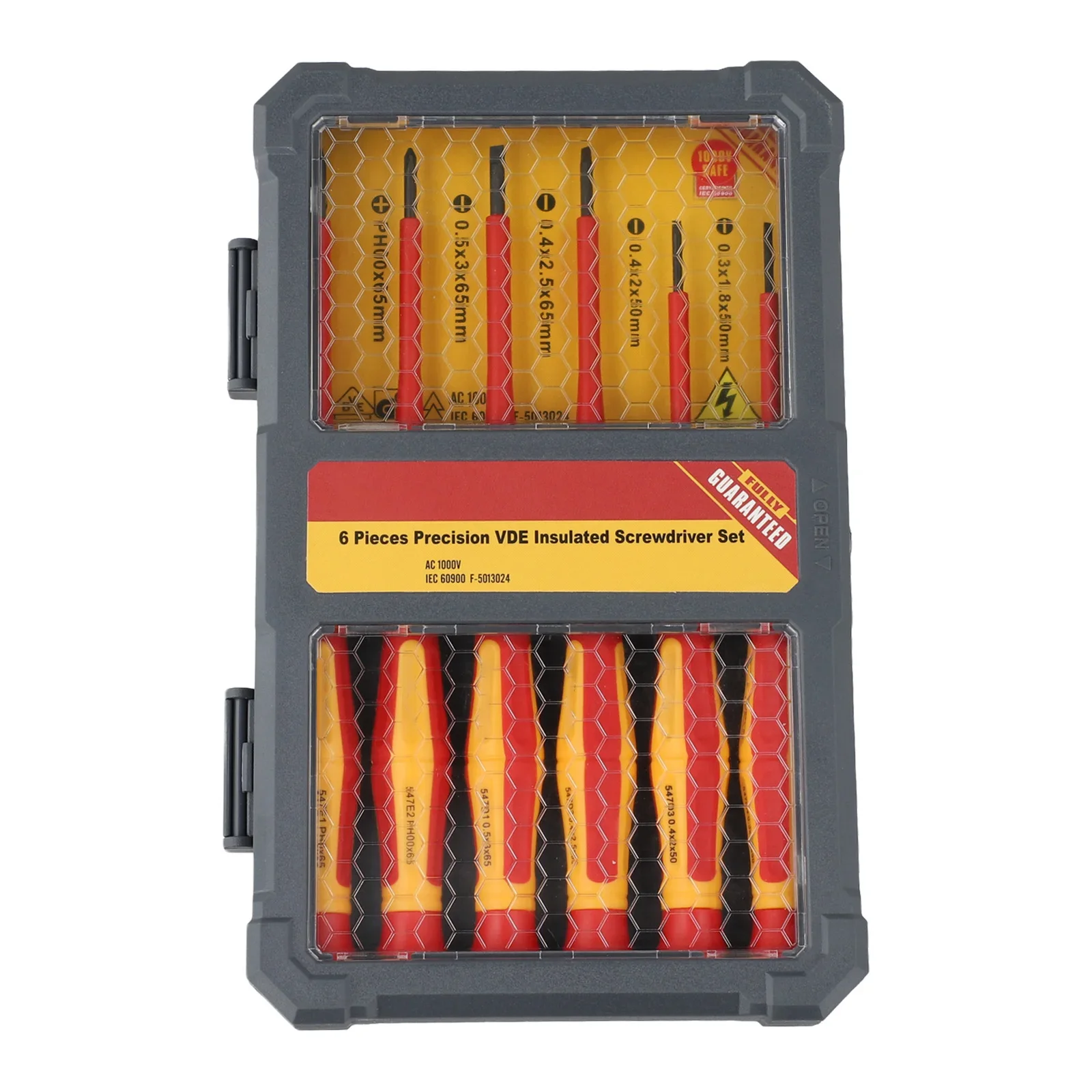 6PCS 1000V Insulated Screwdriver Set Magnetic Tip Electrician Repair Tool Household Hand Tool Replacement Accessories
