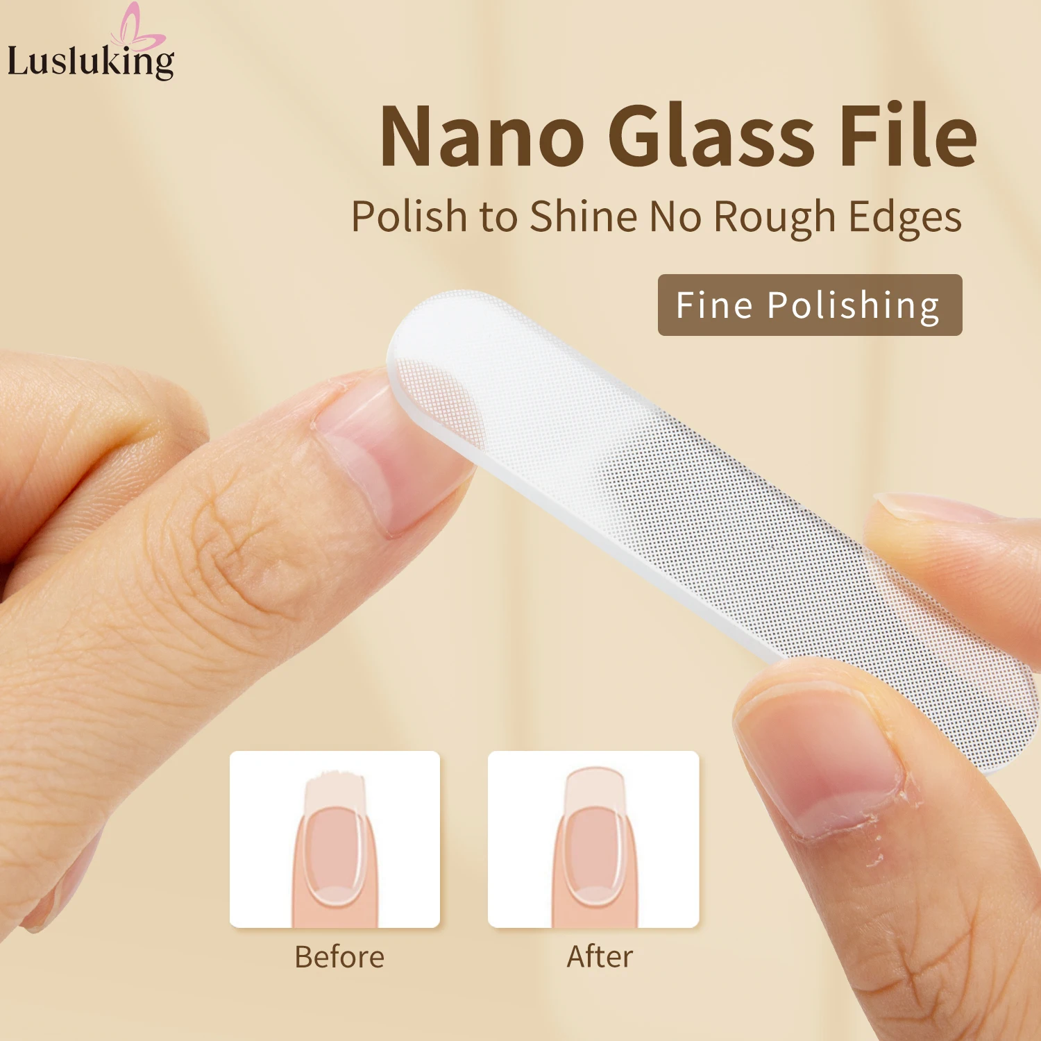 3 قطعة الفولاذ المقاوم للصدأ مسمار المقص مجموعة صندوق تخزين مقص أظافر القاطع أدوات مانيكير المتقلب مع ملف الأظافر الزجاجية نانو #6