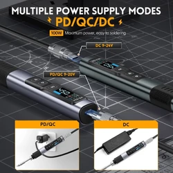 HS-02A Electric Soldering Iron Set Efficient 100W Power Adjustment Solder Iron for DIY Enthusiasts and Technicians Drop Shipping