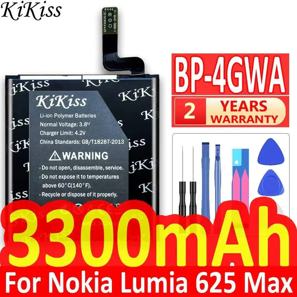 

Аккумулятор мобильного телефона BP-4GWA 3300 мАч для Nokia Lumia 625 Max Lumia625h 720 720T RM-885 Zeal