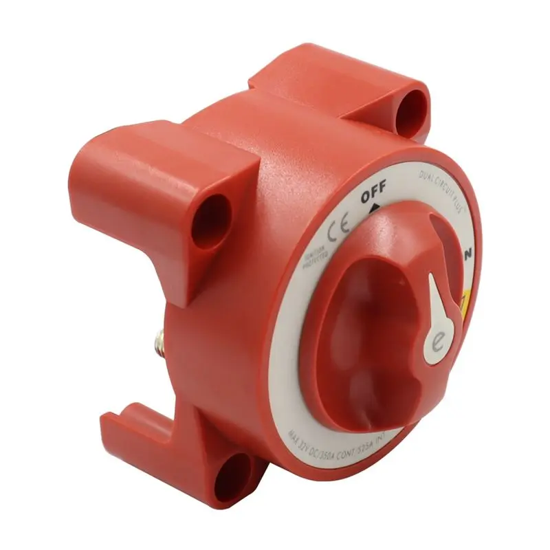 ABFW 5511E Dual Circuit Plus Battery Rotary Switch Isolators Disconnect 12V-32V 350 Amp E-Series for Car Truck Ship Speedboat