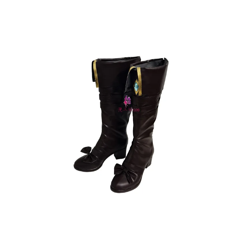 Lord of Mysteries Audrey Hall Scarpe cosplay Stivali fatti a mano in ecopelle Stivali per feste di carnevale di Halloween